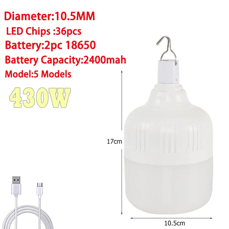 Lanterna com LED recarregável