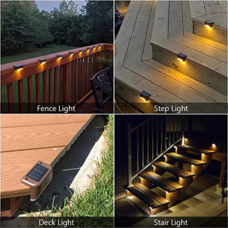 Iluminação para escadas, jardins e decks